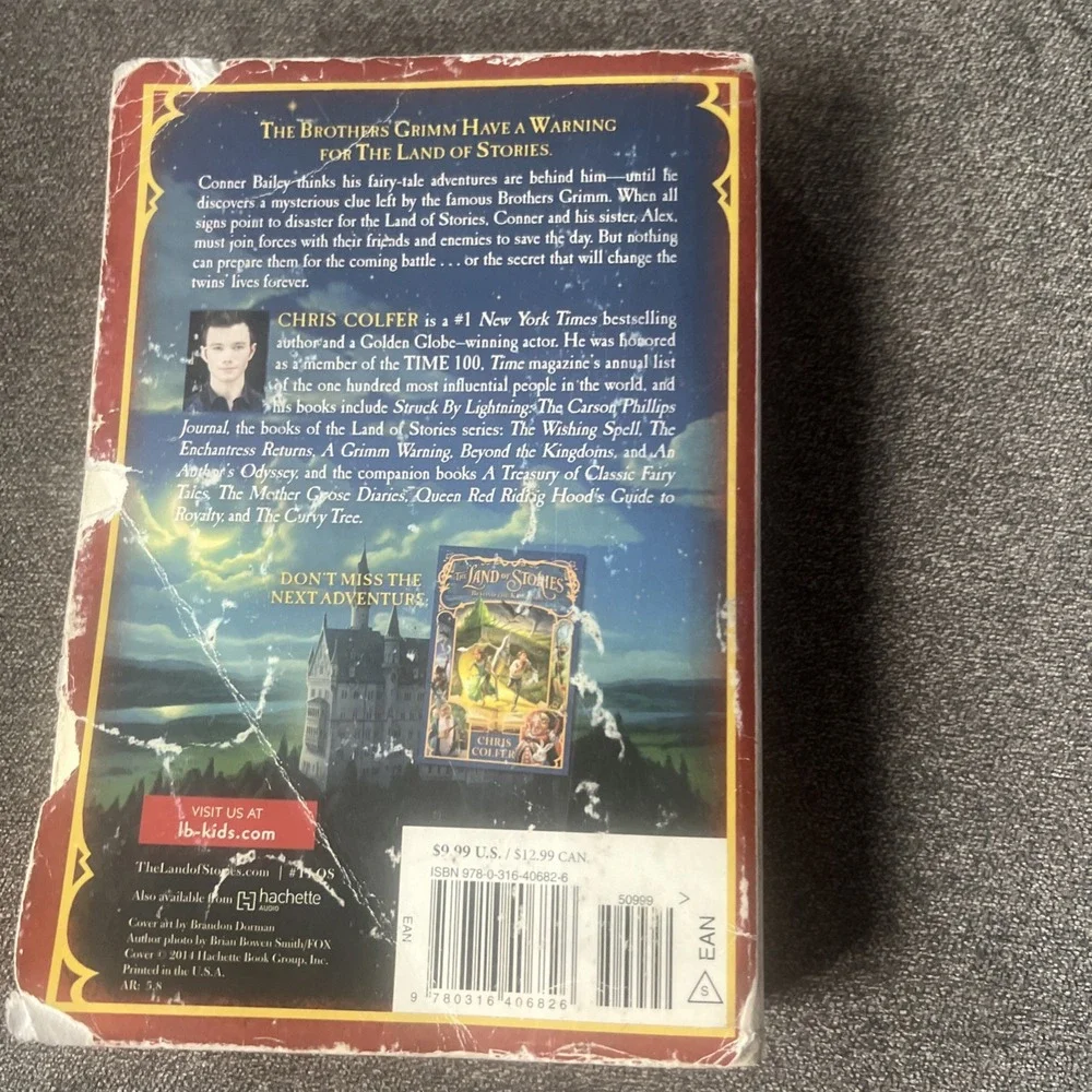 Land of Stories: a Grimm Warning by Chris Colfer (2015, Trade Paperback)